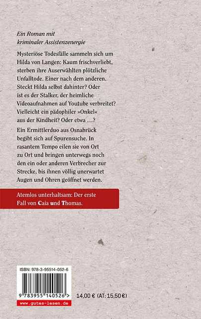 Rückseite - Kriminalroman - Udo Becker - Der ewige Schrecken + CuT!